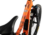 AMS X Red Bull Rampage Freeride design Grey color on a orange mtb top tube view