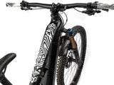 AMS Frame Guard Full size and Combat Camo design on the top tube of a e-mtb