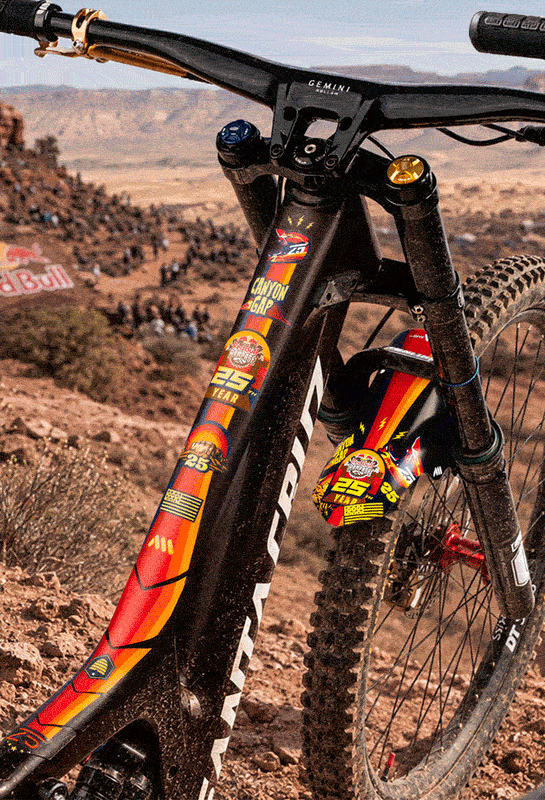AMS x Red Bull Rampage 2026 collection – RISE grips, frame guards and mud guards