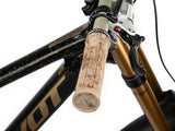 AMS X Bernard Kerr mtb grips product on a bike side top image