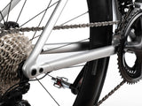 AMS Chain Guard for Road and Gravel protecting the chain stay view from the back