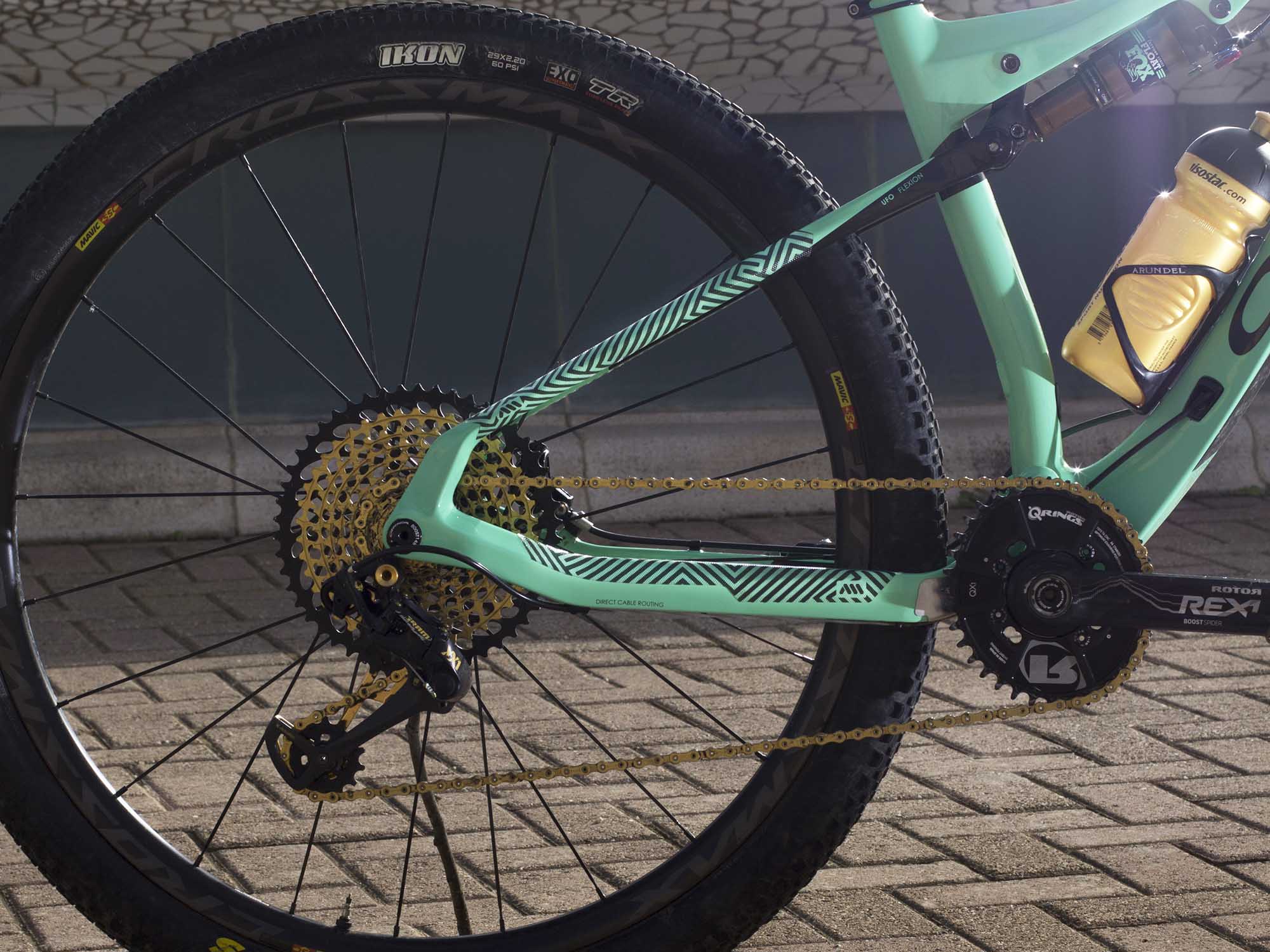 Adhesive chain stay protection for gravel, road and XC bikes AMS