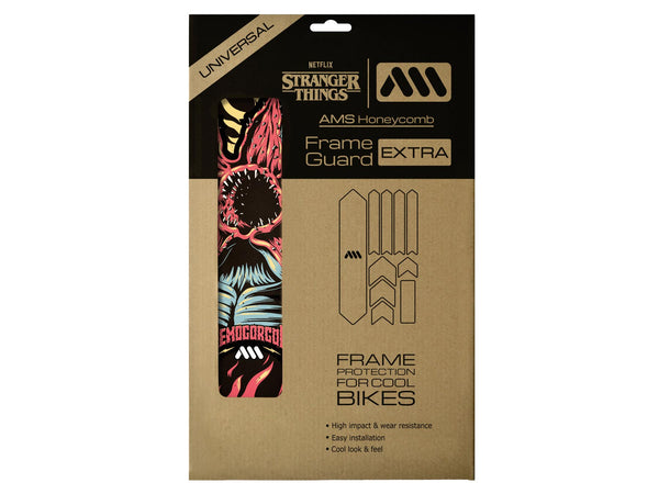 AMS X Stranger Things Demogorgon Black Background Extra Size inside the packaging