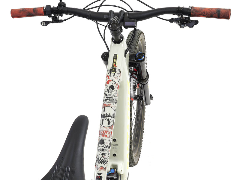 AMS X Stranger Things UpsideDown Extra Size in Black installed on bike