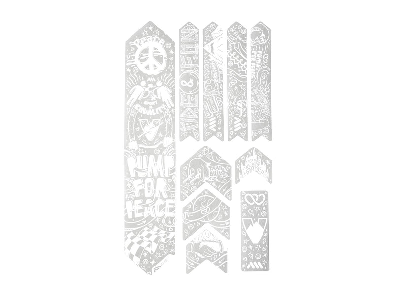 AMS X Velo Solutions Pump for Peace Frame Guard Extra in White outside the packaging