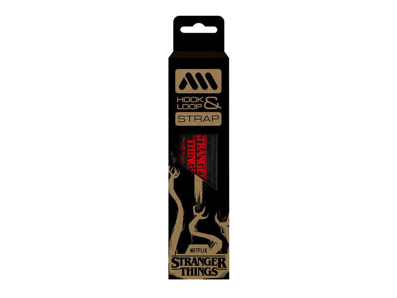 AMS X Stranger Things Hook&Loop strap product in the packaging