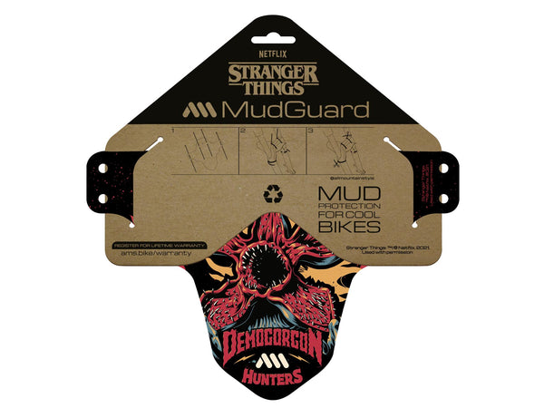 AMS X Stranger Things Demogorgon Mud Guard product in packaging