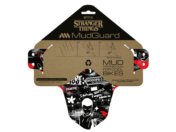 AMS X Stranger Things UpsideDown Mud Guard product in packaging