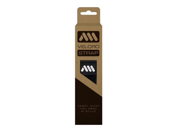 AMS Velcro Strap in black color inside packaging