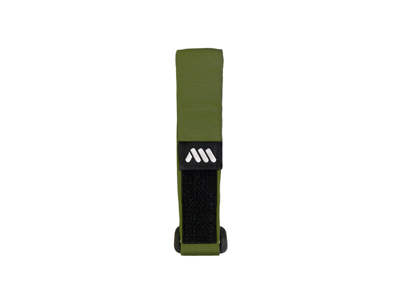 AMS velcro strap in green color outside of the packaging