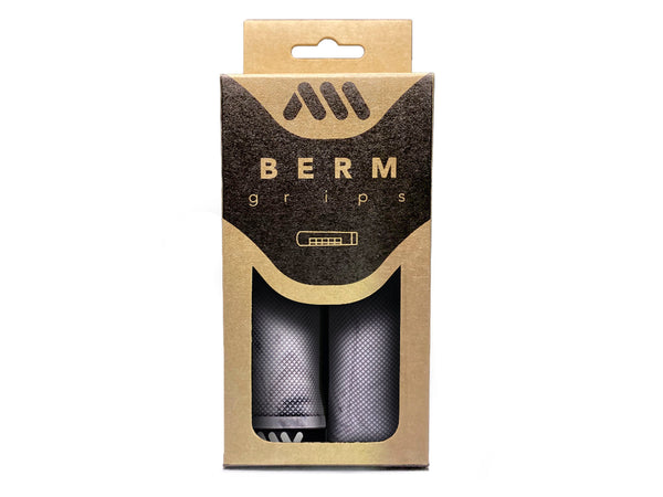 AMS grips Berm model white camo color product inside the packaging