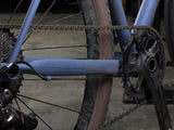 AMS Chain Guard Clear installed on a gravel steel bike