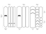 AMS Frame Protection for e-bikes in transparent main measures