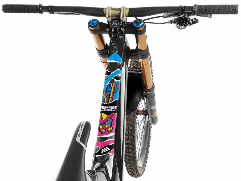 AMS X Freeride Fiesta 2023 Frame Guard Extra on a dark frame