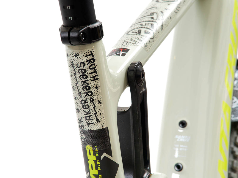 AMS X Gud Life Frame Guard Extra size Black on the seat tube