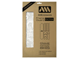 AMS Frame Guard Extra size version with the white signature graphics inside the packaging