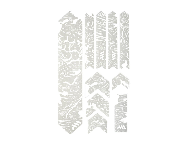 AMS Frame Guard extra size Tornado design in white color outside the packaging