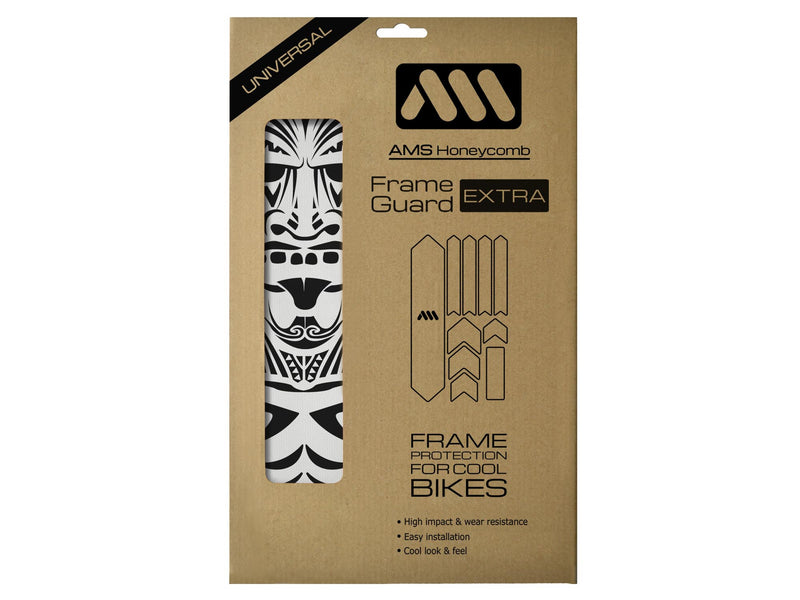 AMS Frame Guard Extra size Maori design in black color in the packaging