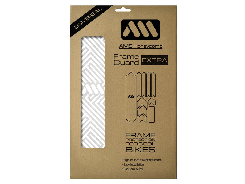 AMS Frame Guard Maze White extra size inside the packaging