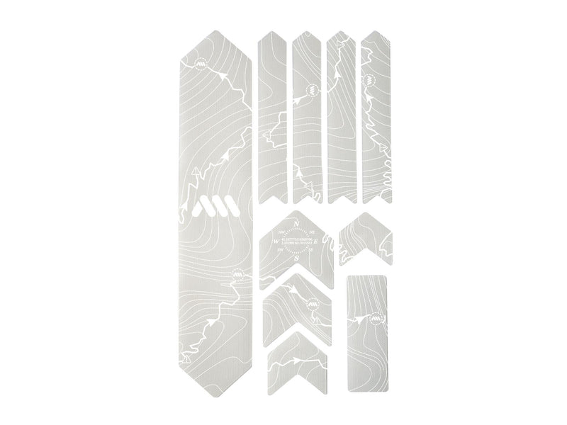 AMS Tracks design Frame Guard in Extra size white option outside the packaging