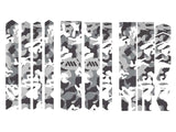 AMS Frame Guard Camo pattern design in Total size out of the packaging