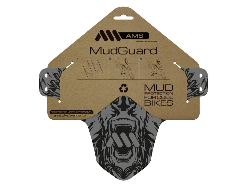 AMS Mud Guard Bear Design product in packaging