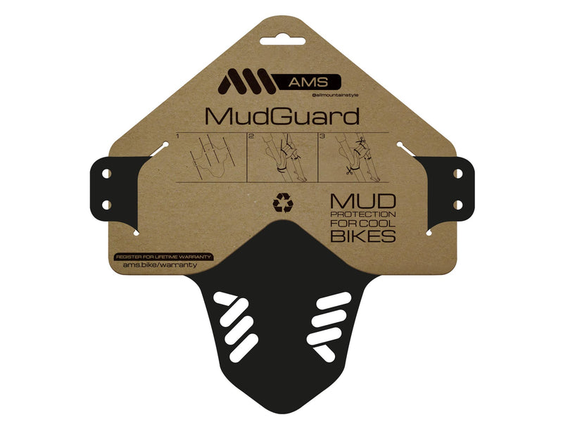 AMS Mud Guard Black product in packaging
