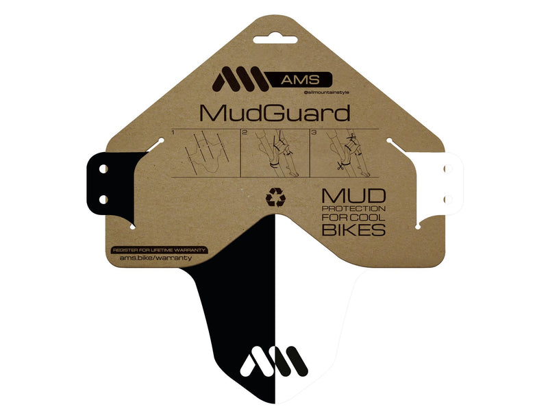 AMS Mud Guard Black&White design in the packaging