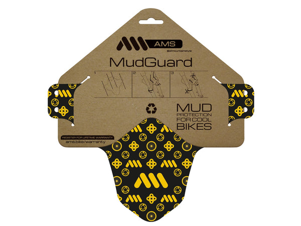AMS Mud Guard couture design flat in the packaging