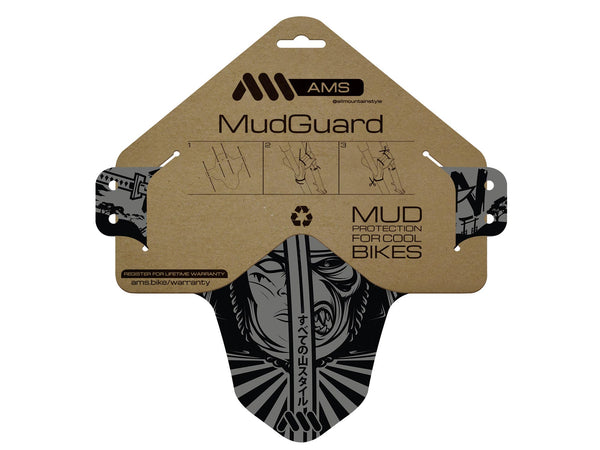 AMS Mud Guard Ronin inside the packaging