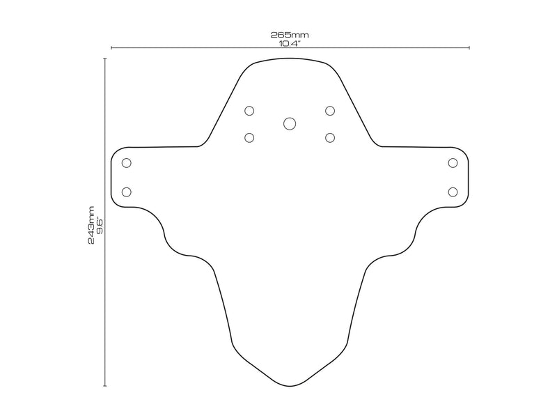 AMS X Stranger Things UpsideDown Mud Guard product measures