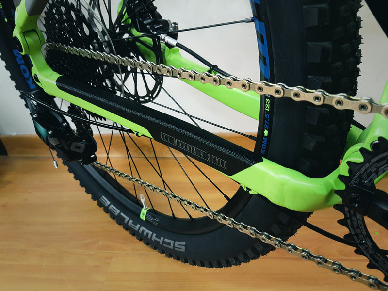 Black chain stay protection for gravel bike, road - High quality