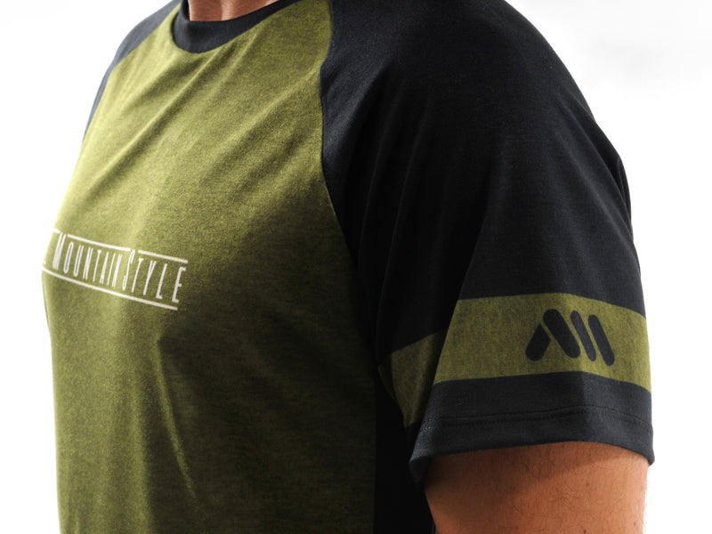 AMS Patrol short sleeve jersey in green detail