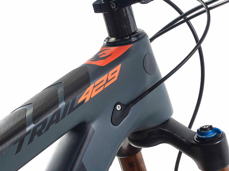 AMS Frame Guard Basic Black installed on a bike close view