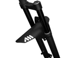 AMS Mud Guard Black mounted on a mountain bike fork